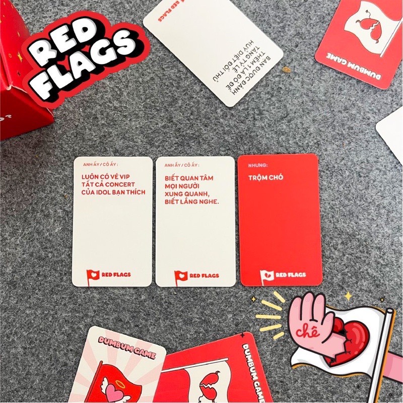 Bộ thẻ trò chơi "Red Flag"