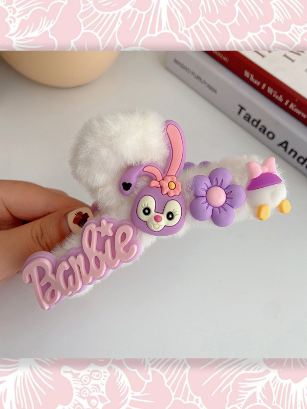 KẸP TÓC PHỦ LÔNG ĐỄ THƯƠNG THỜI TRANG THU ĐÔNG