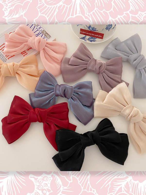 PHỤ KIỆN TÓC NƠ SÁNG BÓNG DỄ THƯƠNG