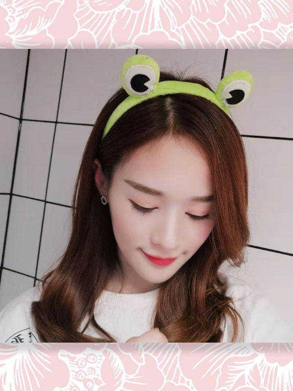 PHỤ KIỆN TÓC BĂNG ĐÔ TURBAN ẾCH XANH DỄ THƯƠNG