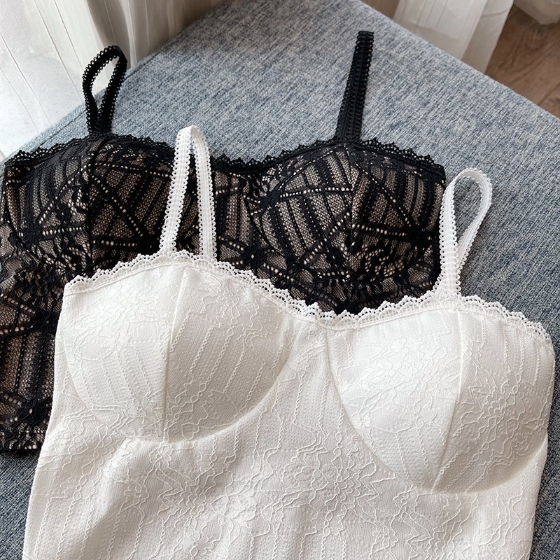 ÁO BRA REN DÁNG CROPTOP LƯNG BO CHUN CO GIÃN