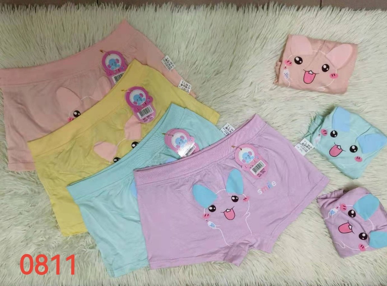 QUẦN LÓT BÉ GÁI COTTON DÁNG ĐÙI #0811