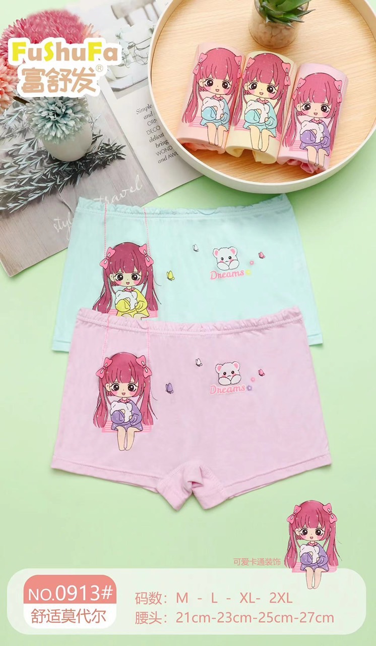 QUẦN LÓT BÉ GÁI COTTON MỀM MỊN #091X