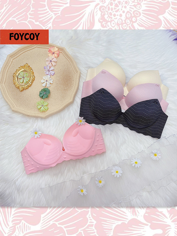 ÁO SU ĐÚC FOYCOY KHÔNG GỌNG NÂNG NGỰC SỌC NGANG #001