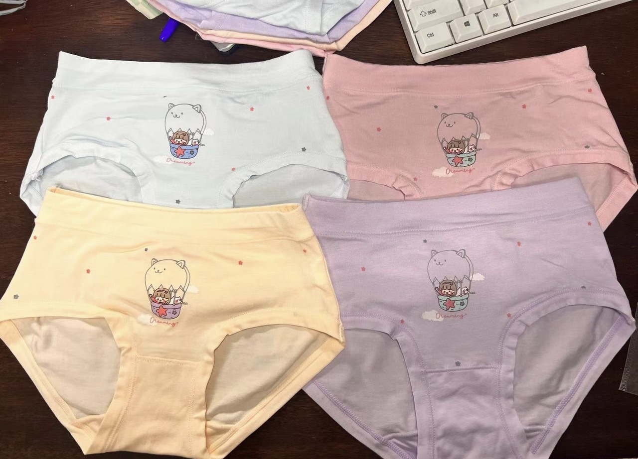 QUẦN COTTON TAM GIÁC BÉ GÁI NHIỀU HÌNH