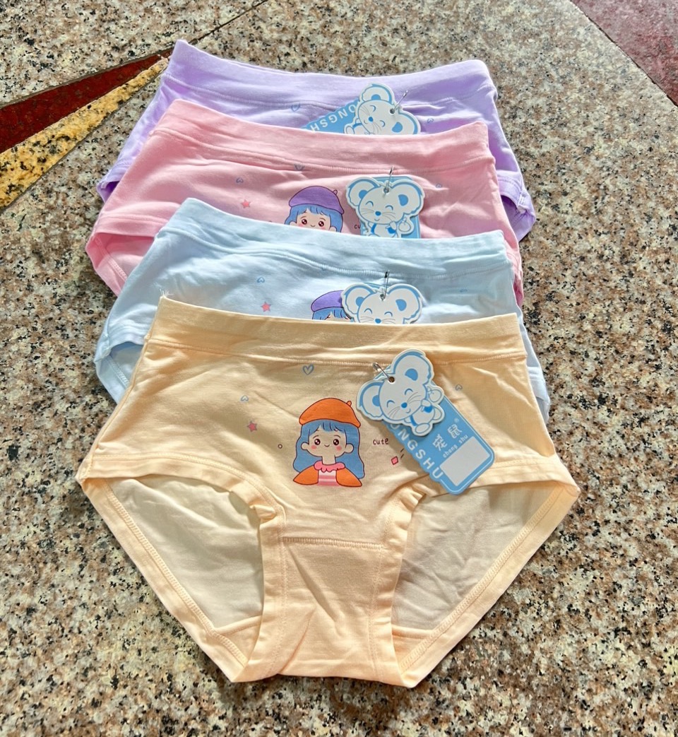 QUẦN COTTON TAM GIÁC BÉ GÁI NHIỀU HÌNH