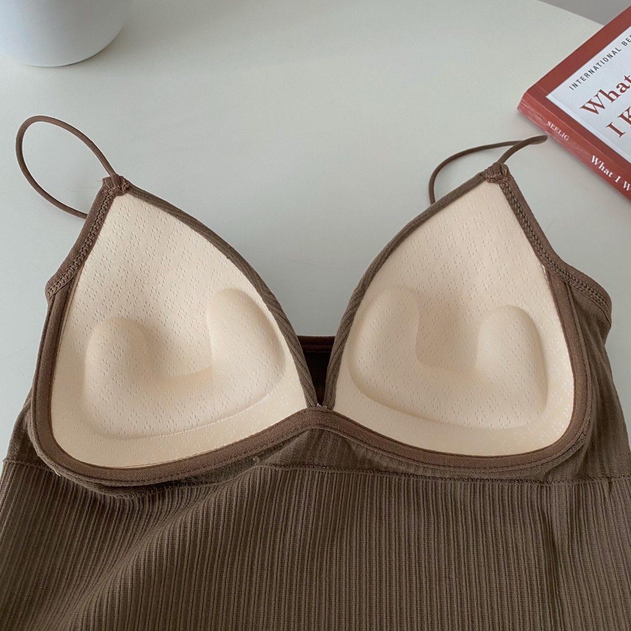 ÁO BRA CROPTOP NỮ 2 DÂY MẢNH CỔ V CÓ ĐỆM NGỰC [BRA-1833]