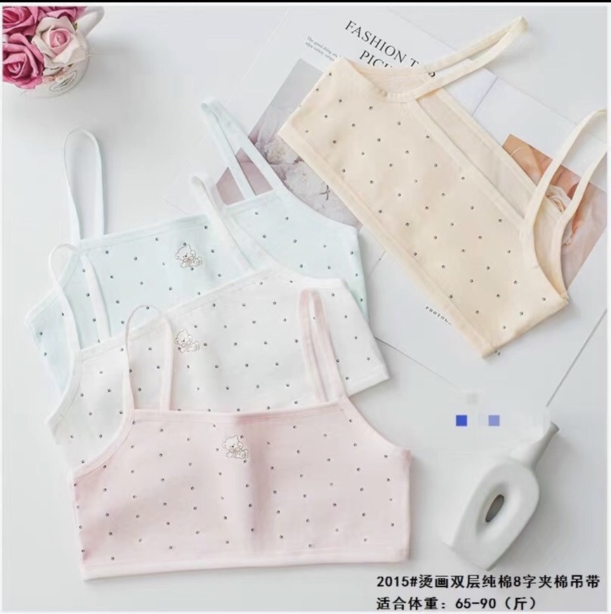 ÁO LÁ TRẺ EM 2 DÂY COTTON MỀM #2015