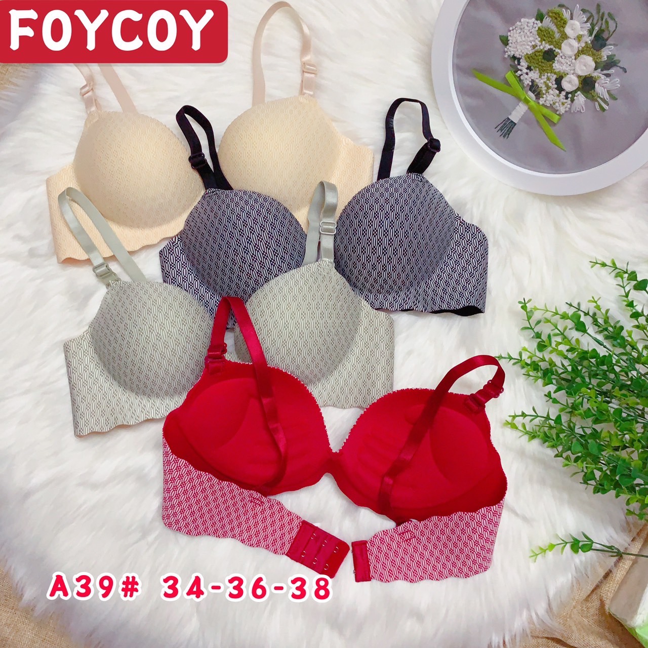 ÁO SU ĐÚC FOYCOY KHÔNG GỌNG NÂNG NGỰC [#A39]