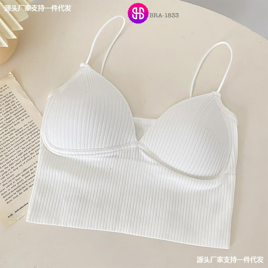 ÁO BRA CROPTOP NỮ 2 DÂY MẢNH CỔ V CÓ ĐỆM NGỰC [BRA-1833]