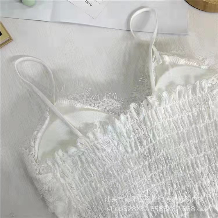 ÁO BRA REN HOA HỒNG 3D DÁNG CROPTOP [BRA-3135]