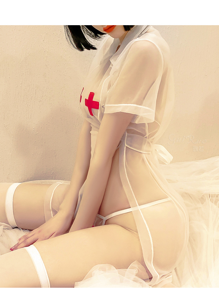 ÁO NGỦ Y TÁ TRONG SUỐT SEXY