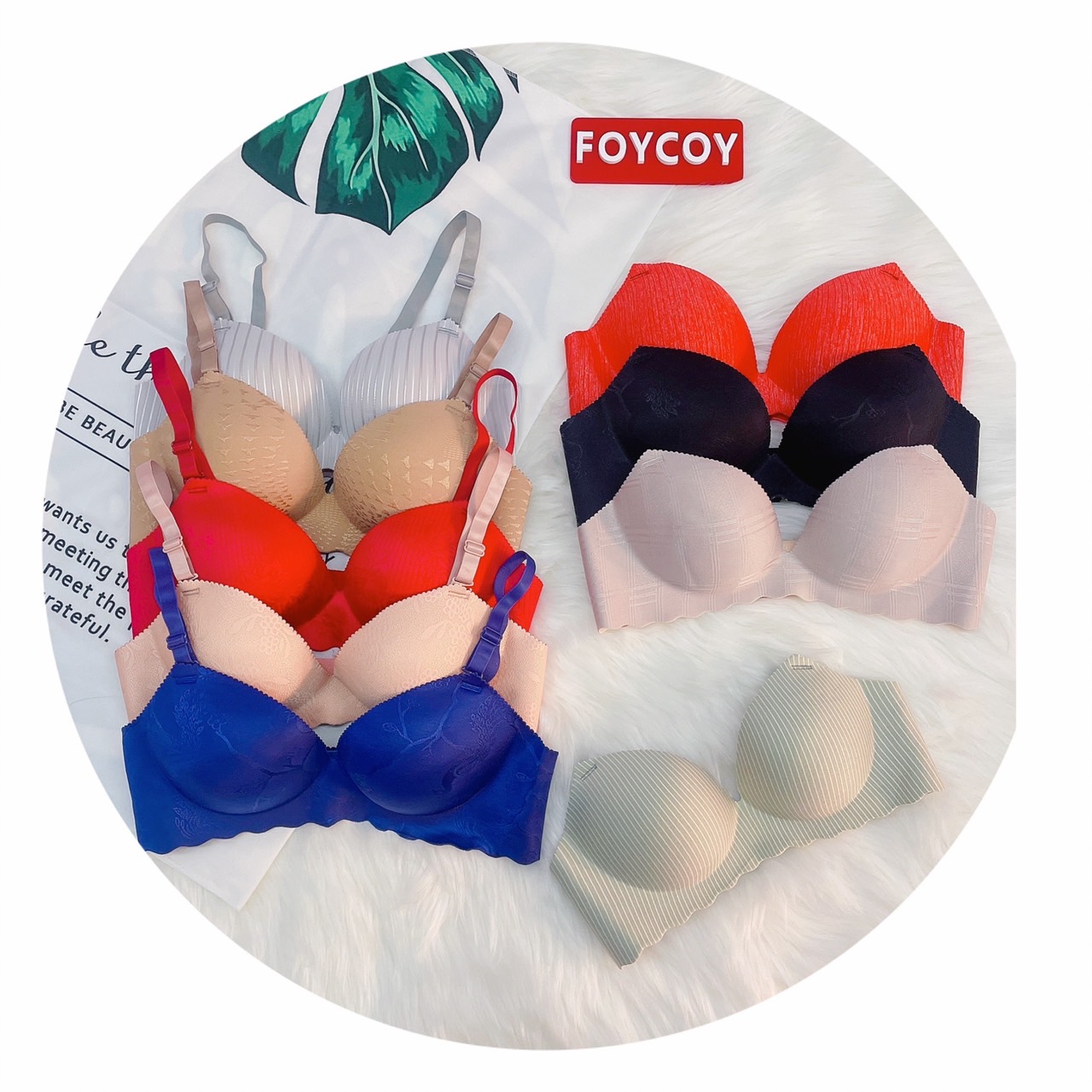 ÁO SU ĐÚC FOYCOY LỘN XỘN KHÔNG GỌNG NÂNG NGỰC BÀN TAY [#026]