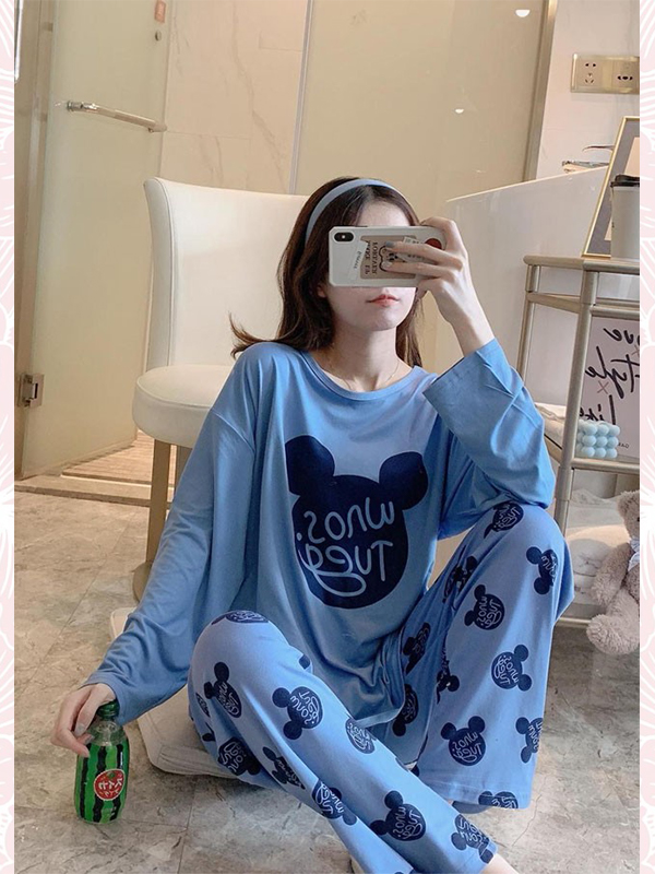 BỘ MẶC NHÀ COTTON THU ĐÔNG NHIỀU MẪU