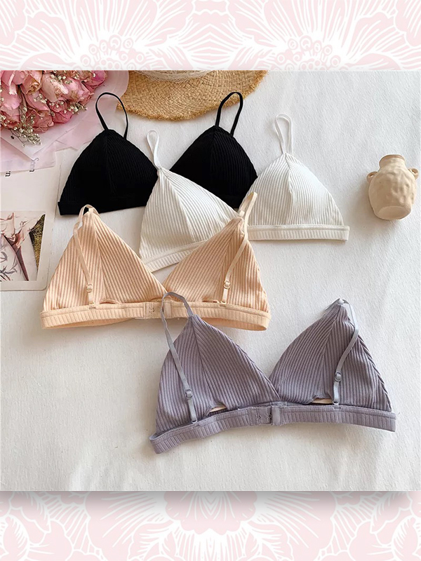 ÁO LÓT BRALETTE COTTON LEN TĂM MÓC CÀI #1038