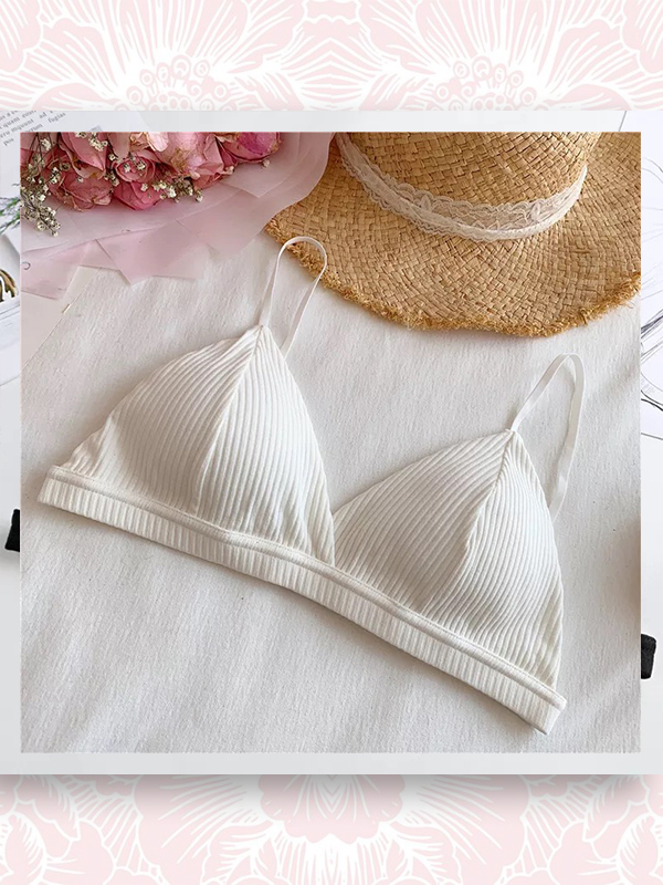 ÁO LÓT BRALETTE COTTON LEN TĂM MÓC CÀI #1038