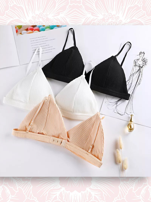 ÁO LÓT BRALETTE COTTON LEN TĂM MÓC CÀI #1038