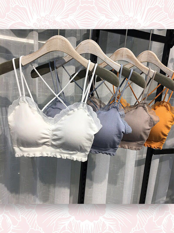 ÁO BRA COTTON REN DÂY ĐÔI CHÉO LƯNG #6603