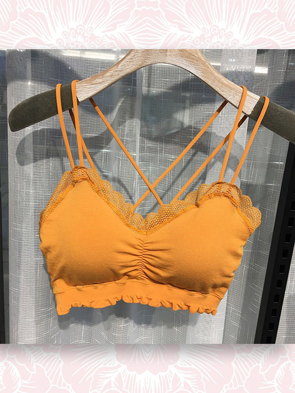 ÁO BRA COTTON REN DÂY ĐÔI CHÉO LƯNG #6603