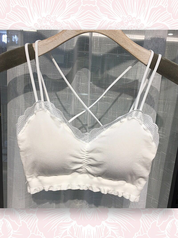 ÁO BRA COTTON REN DÂY ĐÔI CHÉO LƯNG #6603