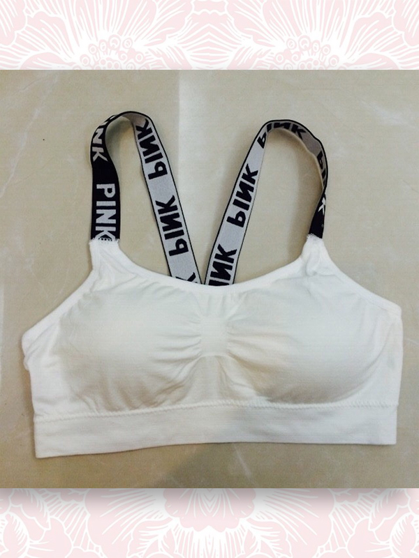 ÁO BRA DÂY CHỮ PINK