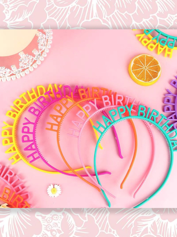 BỜM TÓC HAPPY BIRTHDAY NHIỀU MÀU