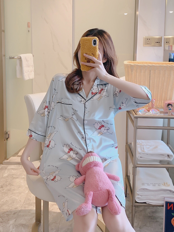 ĐẦM NGỦ SƠ MI HOẠ TIẾT DỄ THƯƠNG NHIỀU MÀU