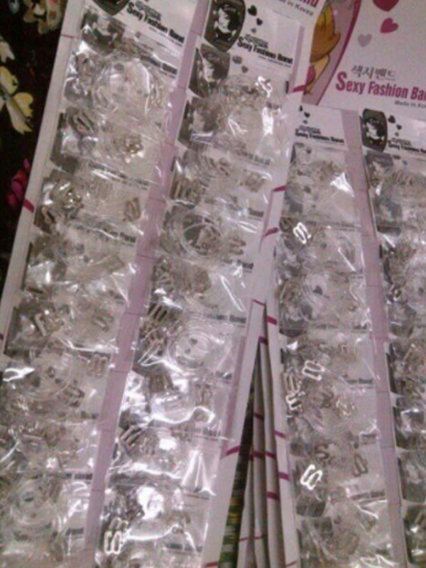 DÂY ÁO SỢI BÚN TRONG SUỐT MÓC KIM LOẠI