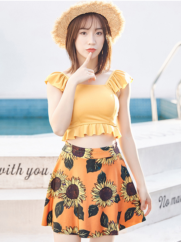 BỘ ĐỒ BƠI 2 MẢNH HOA HƯỚNG DƯƠNG