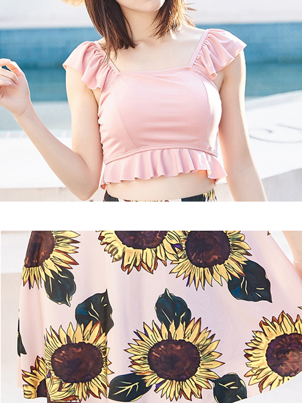 BỘ ĐỒ BƠI 2 MẢNH HOA HƯỚNG DƯƠNG