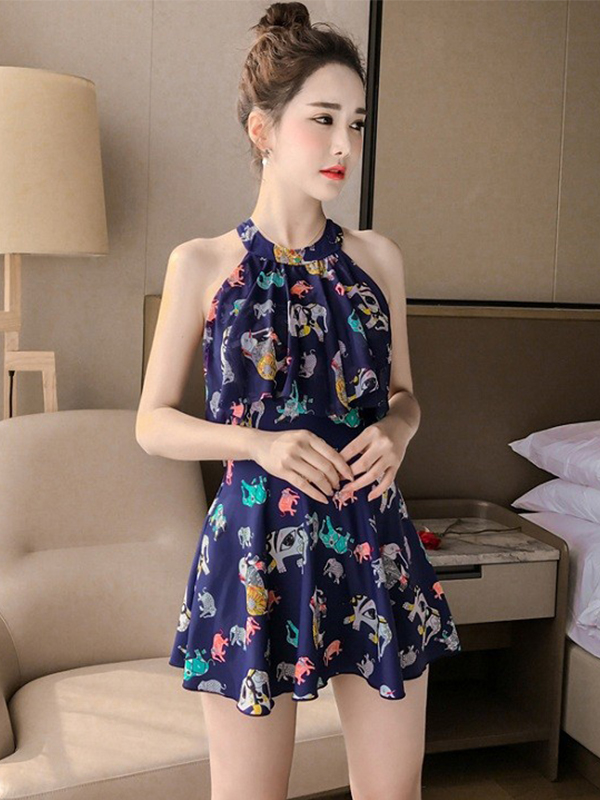 ĐỒ BƠI DẠNG VÁY HOẠ TIẾT ĐỘNG VẬT