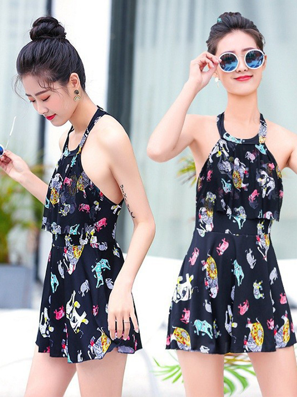 ĐỒ BƠI DẠNG VÁY HOẠ TIẾT ĐỘNG VẬT