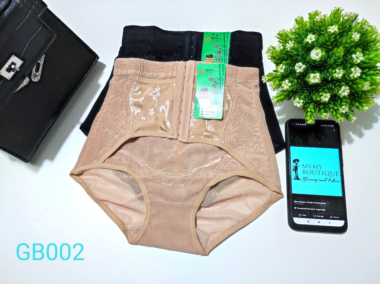 QUẦN GEN BỤNG MÓC CÀI REN HOA #GB002