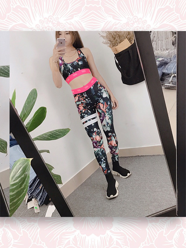 SET ĐỒ TẬP GYM NỮ HOẠ TIẾT ĐỘC ĐÁO