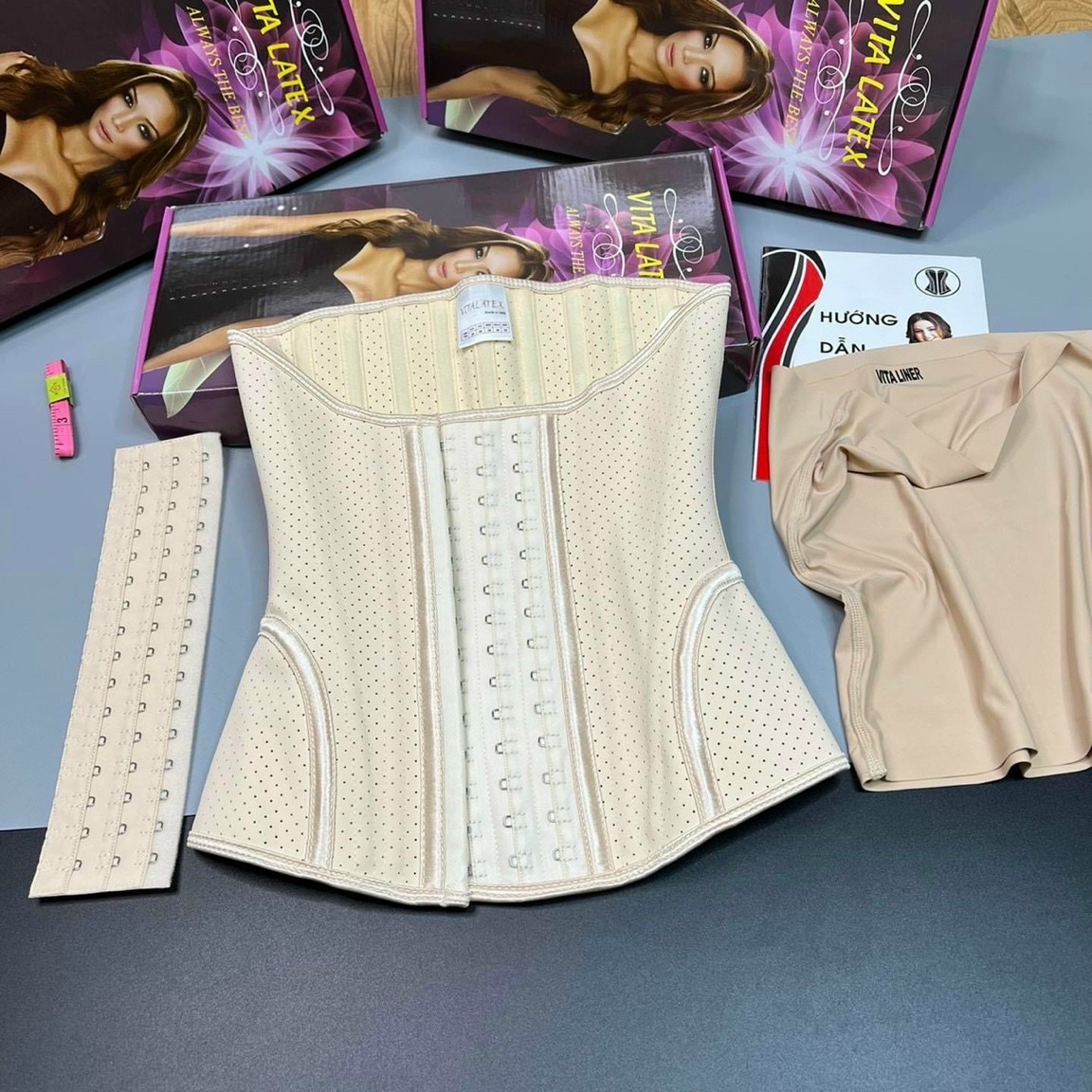 ĐAI NỊT BỤNG THÔNG HƠI CÀI TRƯỚC VITA LATEX