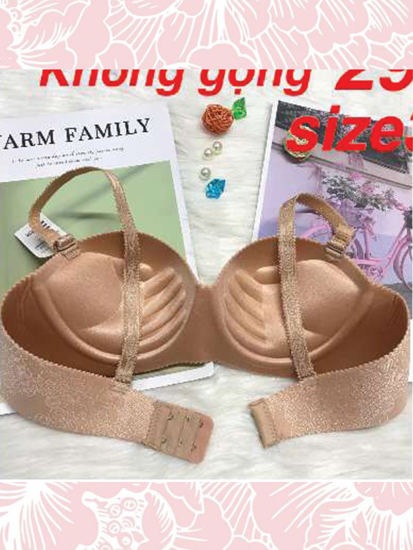 ÁO SU ĐÚC KHÔNG GỌNG NÂNG NGỰC BÀN TAY HOẠ TIẾT HOA [#2902]