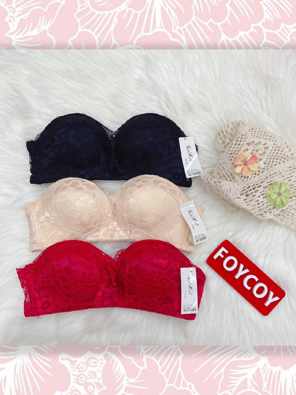 ÁO SU ĐÚC FOYCOY REN HOA KHÔNG GỌNG NÂNG NGỰC BÀN TAY [#031]