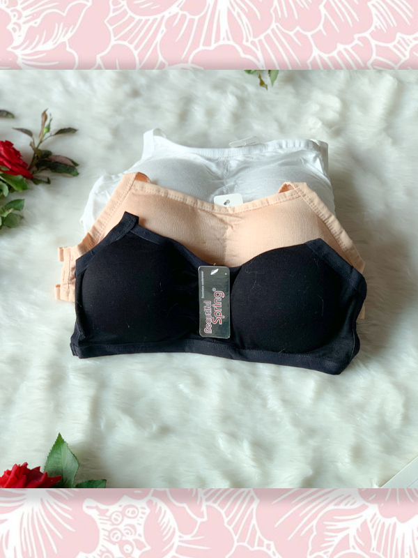 ÁO BRA 3 DÂY HỌC SINH CÓ MÚT MỎNG, FREESIZE DƯỚI 40KG