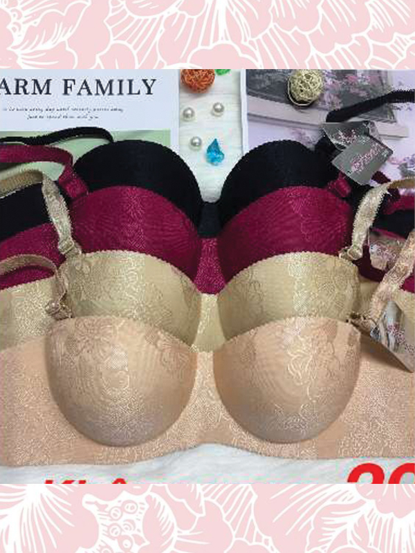 ÁO SU ĐÚC KHÔNG GỌNG NÂNG NGỰC BÀN TAY HOẠ TIẾT HOA [#2902]