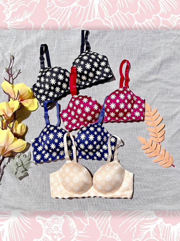 ÁO SU ĐÚC FOYCOY HOA CÚC KHÔNG GỌNG NÂNG NGỰC BÀN TAY [#030]