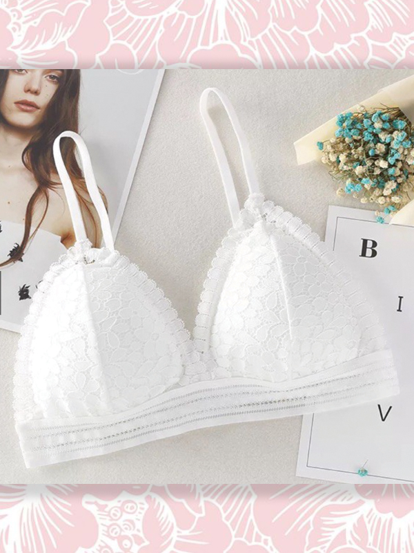 BRA-BEALETTE - ÁO NGỰC REN HOA ĐỆM MỎNG [#7311]