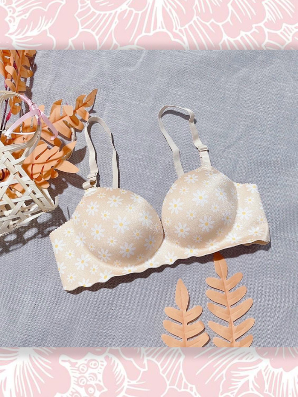 ÁO SU ĐÚC FOYCOY HOA CÚC KHÔNG GỌNG NÂNG NGỰC BÀN TAY [#030]