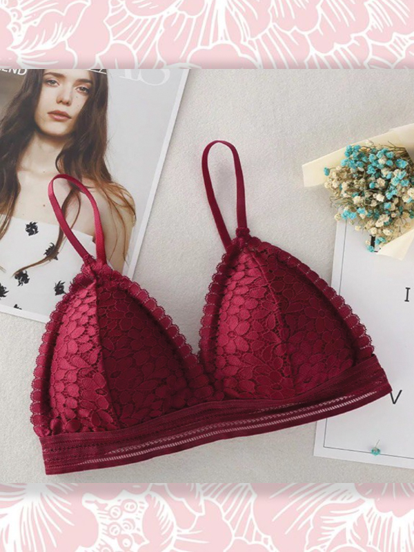 BRA-BEALETTE - ÁO NGỰC REN HOA ĐỆM MỎNG [#7311]