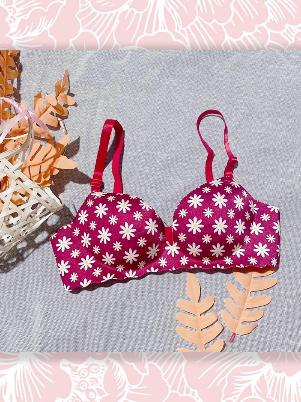 ÁO SU ĐÚC FOYCOY HOA CÚC KHÔNG GỌNG NÂNG NGỰC BÀN TAY [#030]