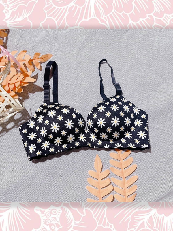 ÁO SU ĐÚC FOYCOY HOA CÚC KHÔNG GỌNG NÂNG NGỰC BÀN TAY [#030]