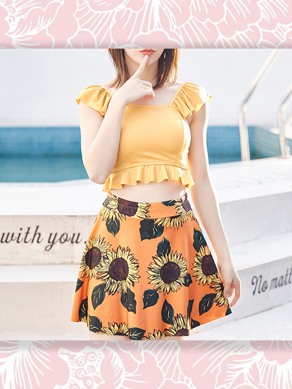 BỘ ĐỒ BƠI 2 MẢNH HOA HƯỚNG DƯƠNG