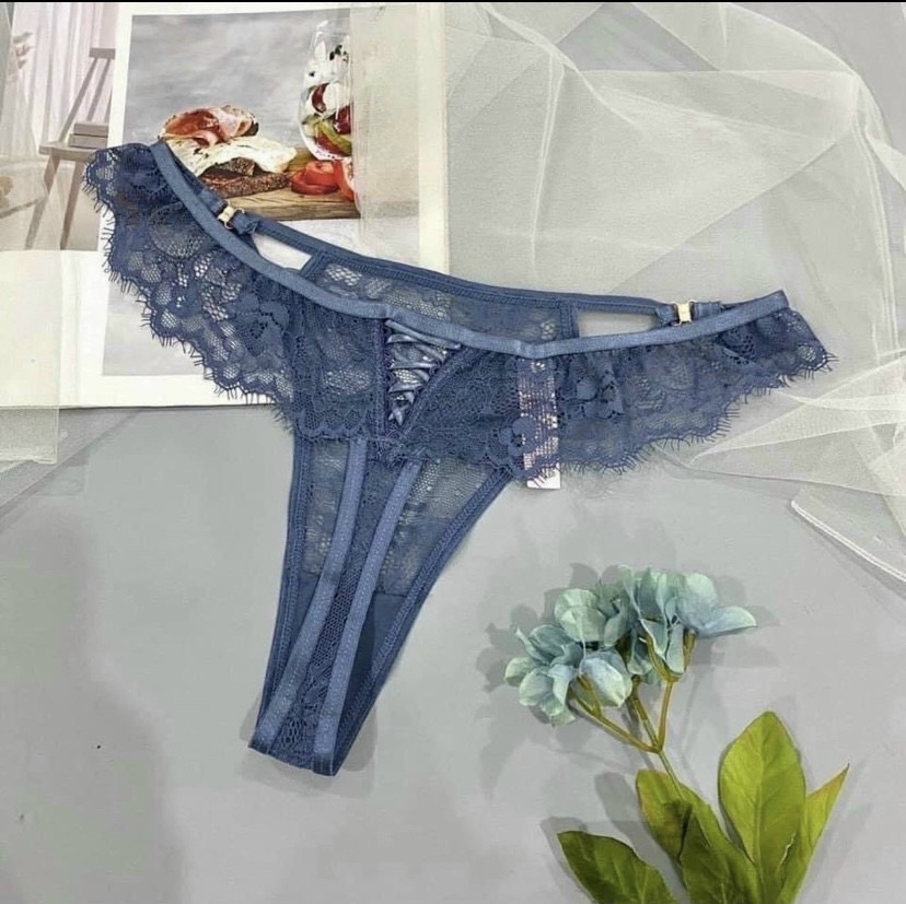 QUẦN LỌT KHE REN MỀM 2 NƠ