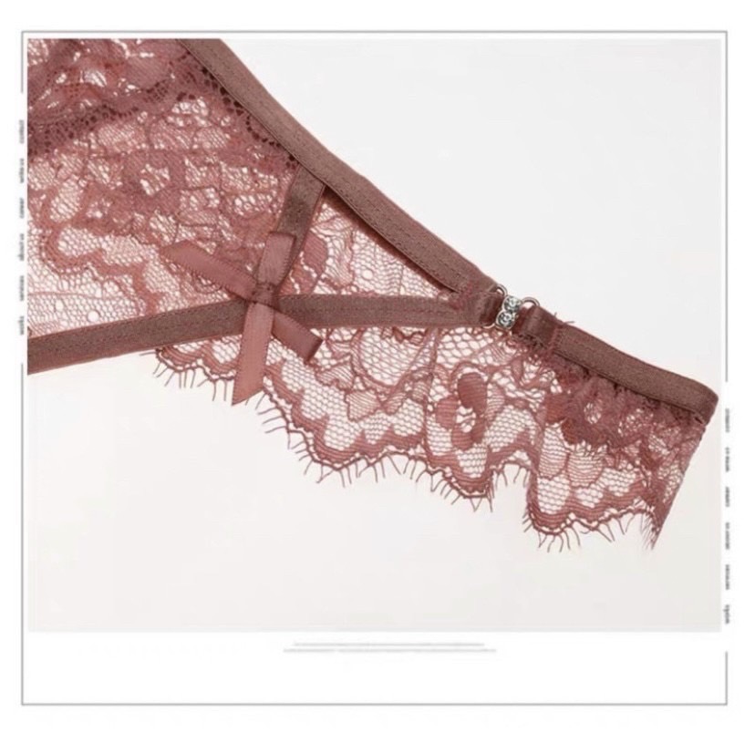 QUẦN LỌT KHE REN MỀM 2 NƠ