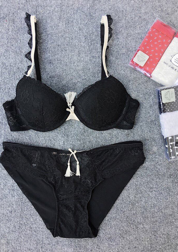 BỘ ĐỒ LÓT LOVE EYES NƠ #6036