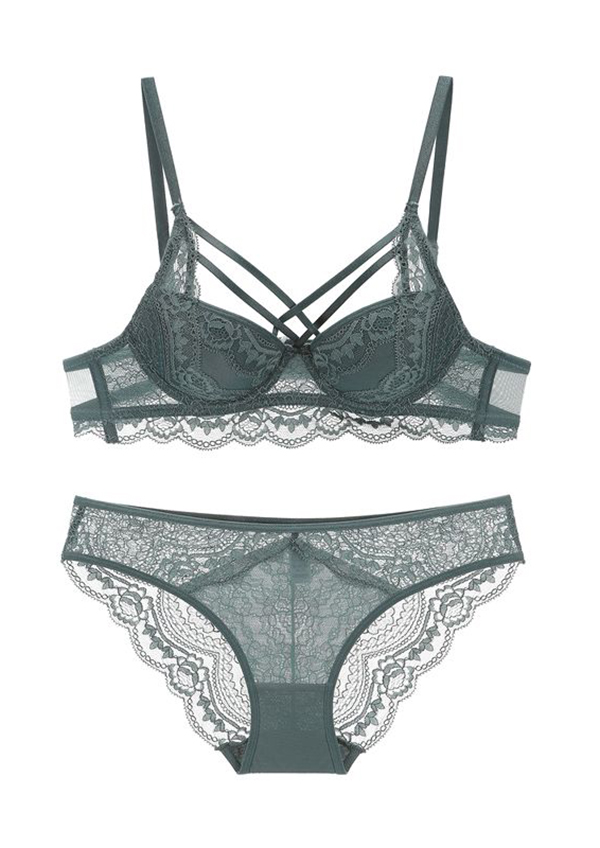 BỘ LÓT MANDHARI DÂY CHÉO NGỰC CAO CẤP #3186